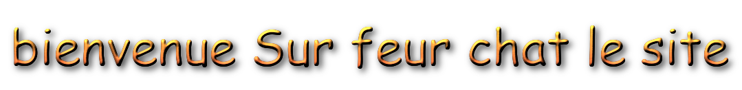 bienvenue Sur feur chat le site